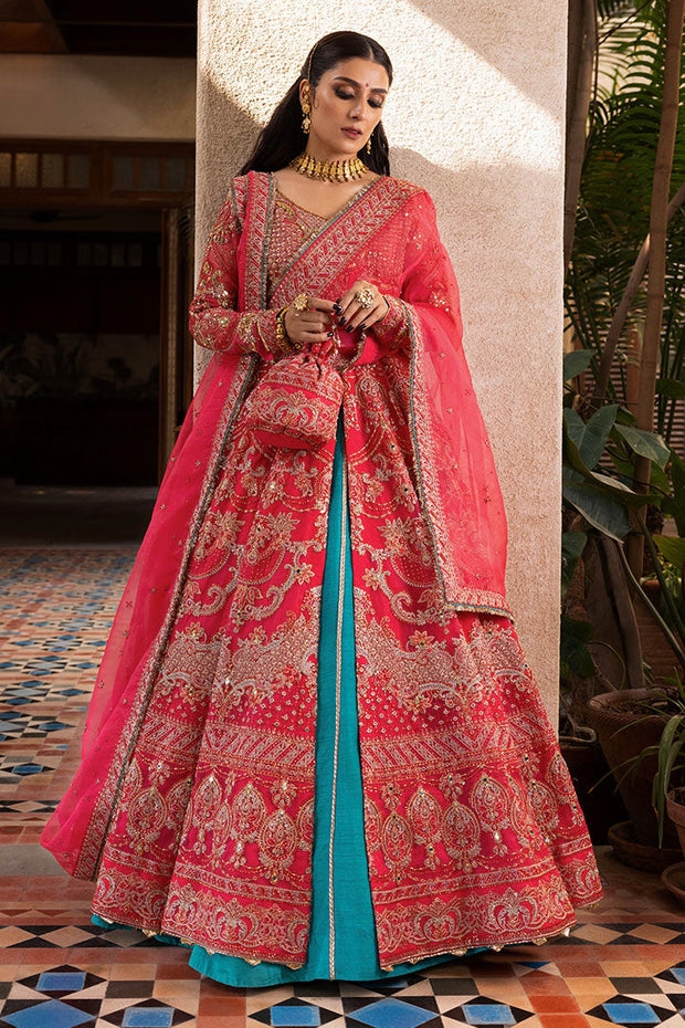 Royal Pakistani Wedding Dress in Pishwas and Lehenga Style