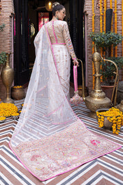 Royal Pakistani Wedding Dress in Premium Net Saree Style