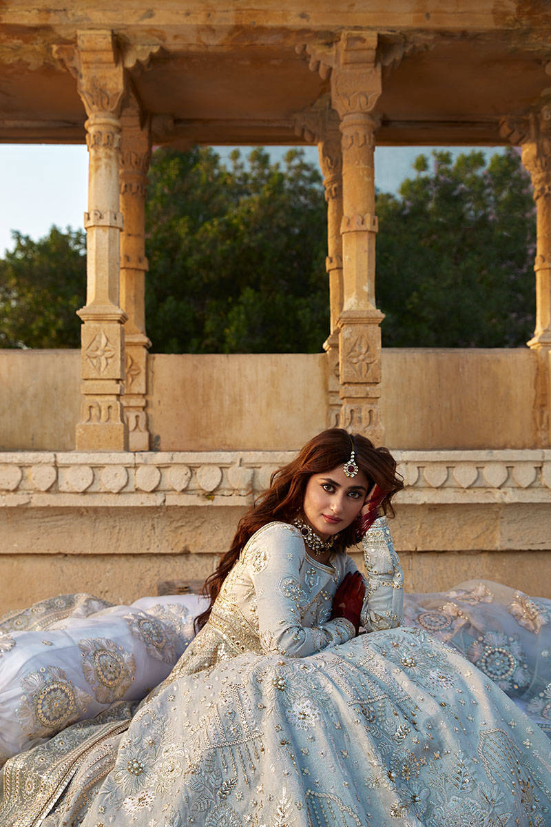 Royal Pakistani Wedding Dress in Pishwas Frock Style
