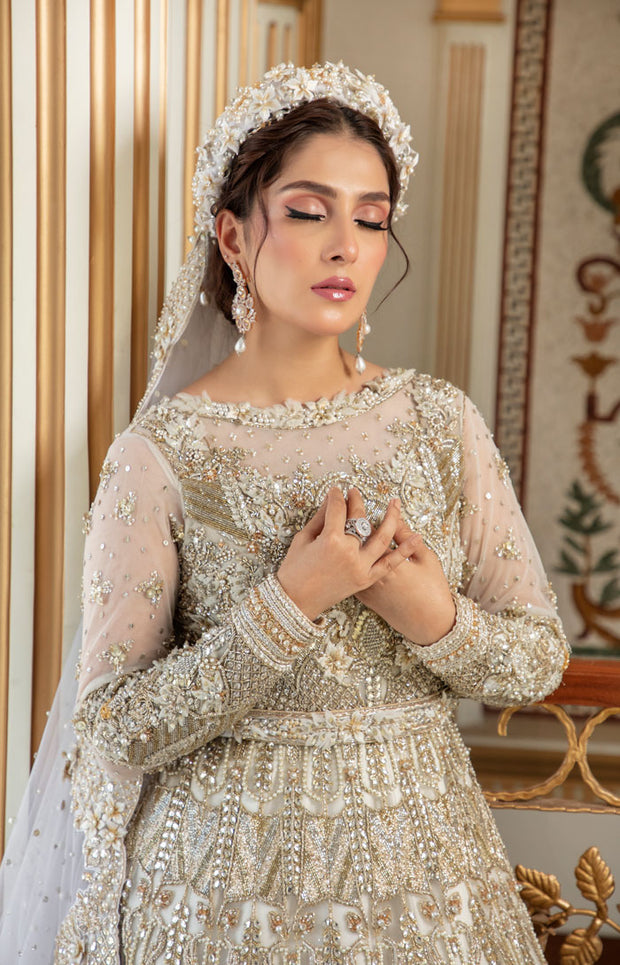 Royal Pakistani Wedding Gown in Premium Net Fabric