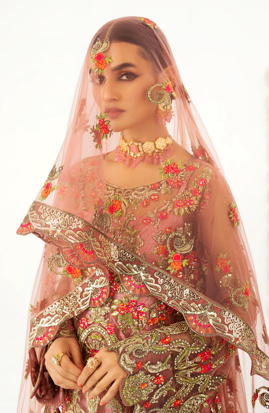 Royal Pink Kameez Trouser Dupatta Pakistani Wedding Dress