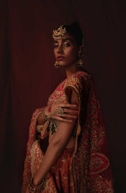 Royal Raw Silk Lehenga Choli and Dupatta Indian Bridal Wear