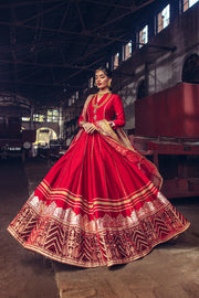 Royal Red Frock Pakistani Dress for Wedding