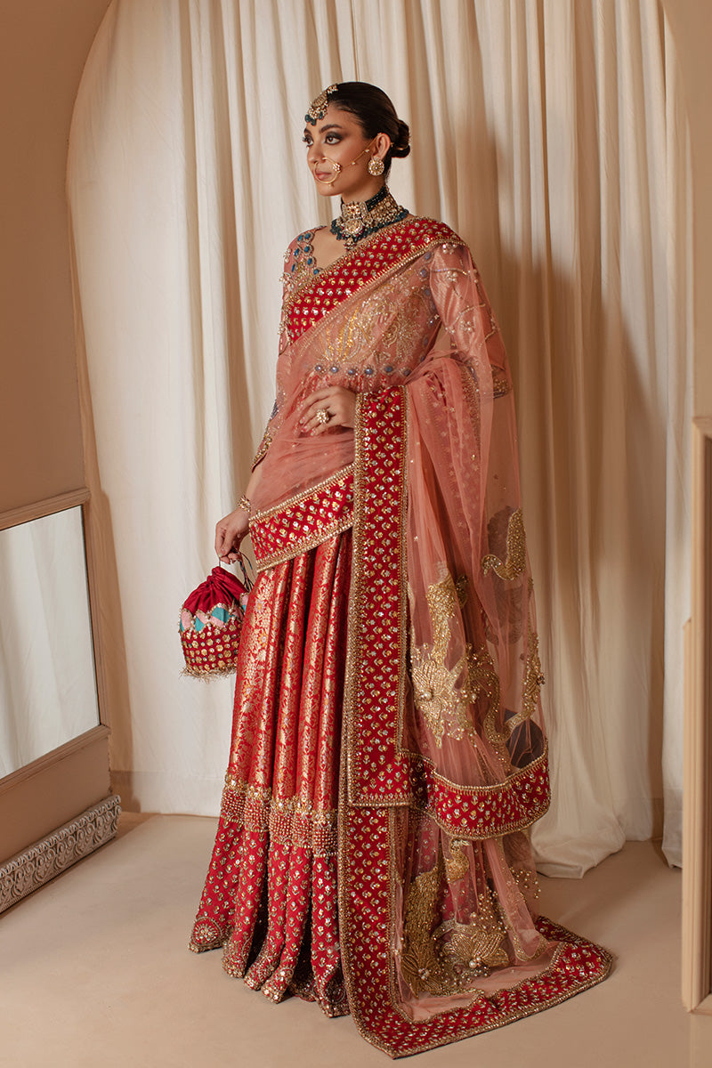 Elegant Traditional Pishwas & Dupatta Pakistani Bridal Dress