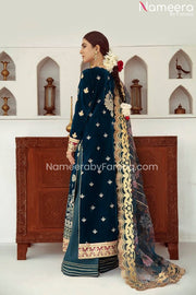 Royal Velvet Salwar Kameez Pakistani Design Dress