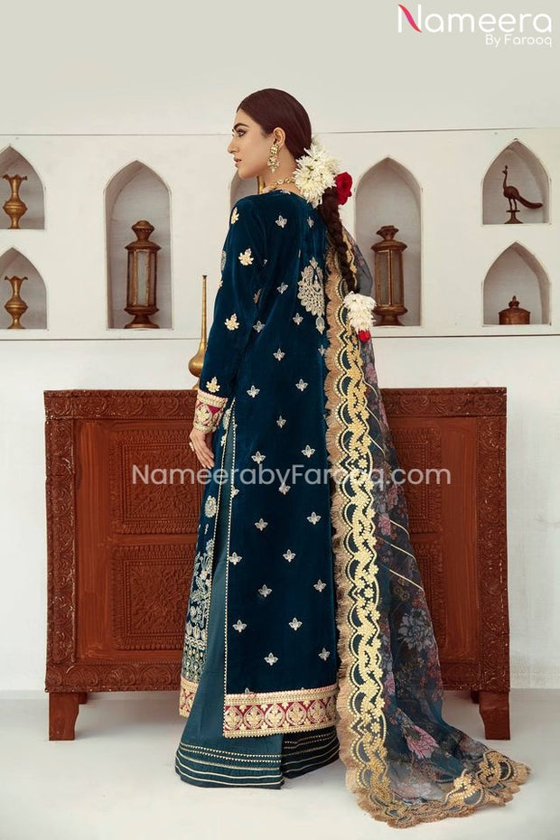 Royal Velvet Salwar Kameez Pakistani Design Dress