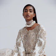 Royal White Lehenga Kameez Pakistani Wedding Dress Online