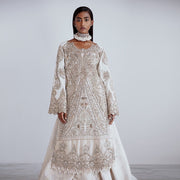 Royal White Lehenga Kameez Pakistani Wedding Dress