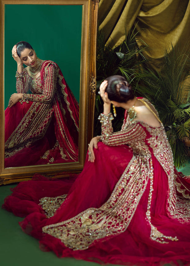 Bridal Ruffled Net Lehenga