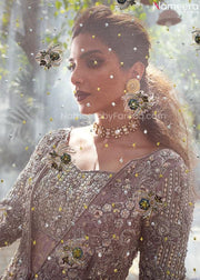 Silver Bridal Lehenga