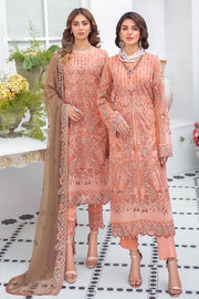 Salwar Kameez Online USA in Soft Peach Shade Designer