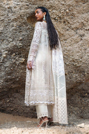 Sana Safinaz Net White Kameez Salwar