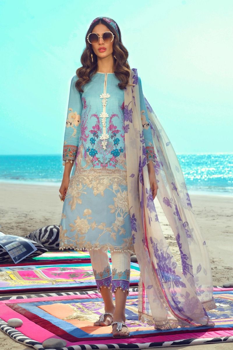 Sana Safinaz Eid Collection Lawn Dress Nameera by Farooq