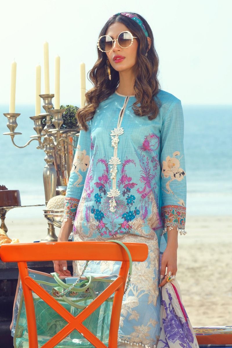 Sana Safinaz Eid Collection Lawn Dress Nameera by Farooq