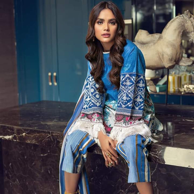Sana Safinaz Spring Lawn Dress for Women Shirt Look