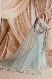 Satin Lehenga Skirt Gown Pakistani Wedding Dress 2023