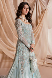 Satin Lehenga Skirt Gown Pakistani Wedding Dress