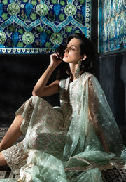 Beautifully embellished shadi suit girl