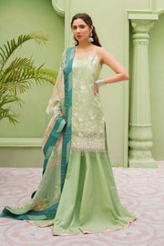 Sea Green Kameez Salwar for Pakistani Party Dresses