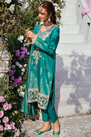 Sea Green Kameez Trousers with Dupatta Pakistani Eid Dress