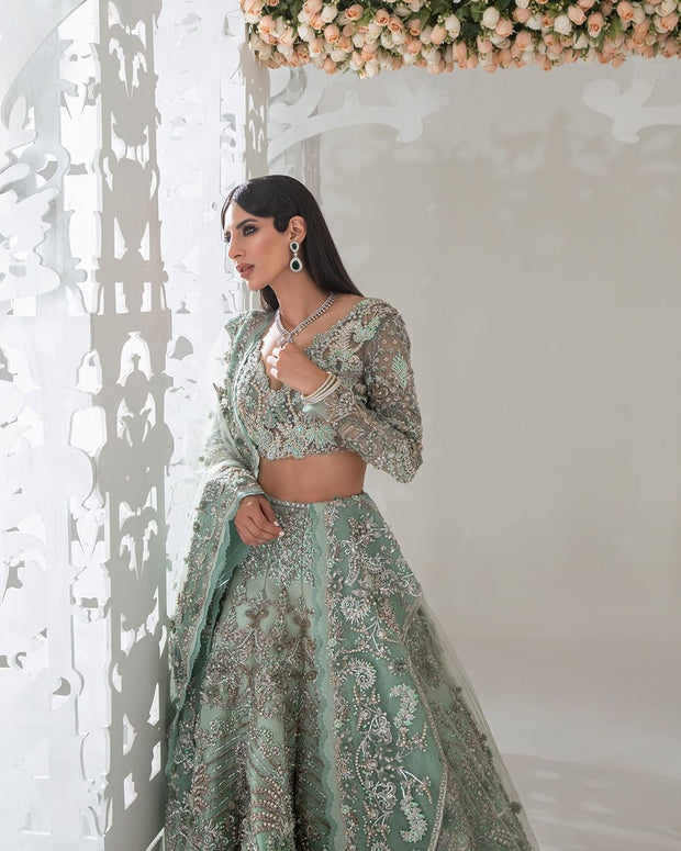 Sea Green Lehenga Choli 