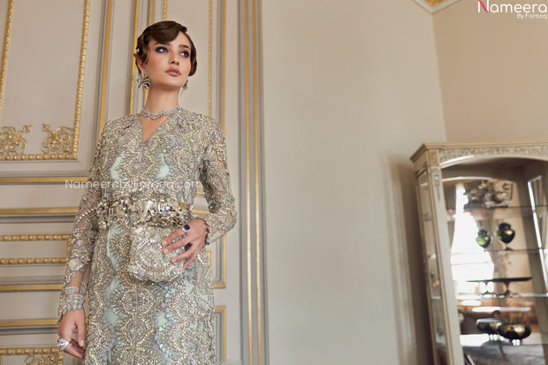 sea green lehenga designer dress