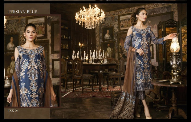 Serene Chiffon Blue Dress