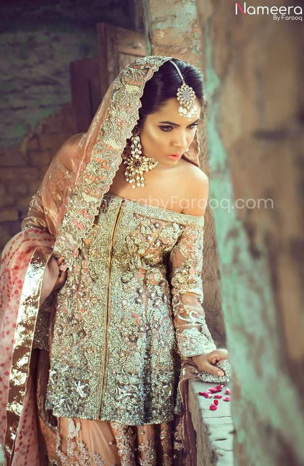 sharara bridal dress