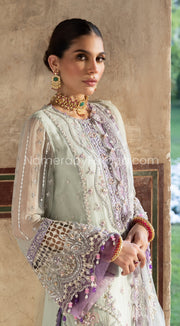 Sharara Dress Pakistani in Soft Pistachio Shade Online