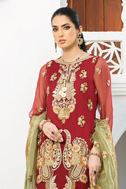 Shop Classical Maroon Heavily Embellished Pakistani Kameez Salwar Suit