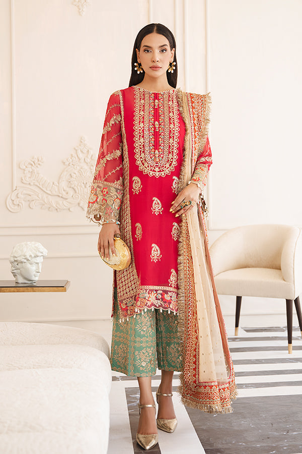 Shop Hand Embellished Pakistani Kameez Salwar Suit in Shocking Pink Color