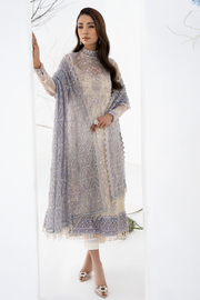 Shop Pakistani Embroidered Pearl White Kameez Capri Wedding Wear 2023