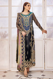 Shop Premium Hand Embellished Pakistani Bridal Dress in Black Long Shirt Style