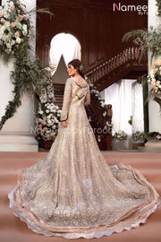 Silver Bridal Dress Pakistani