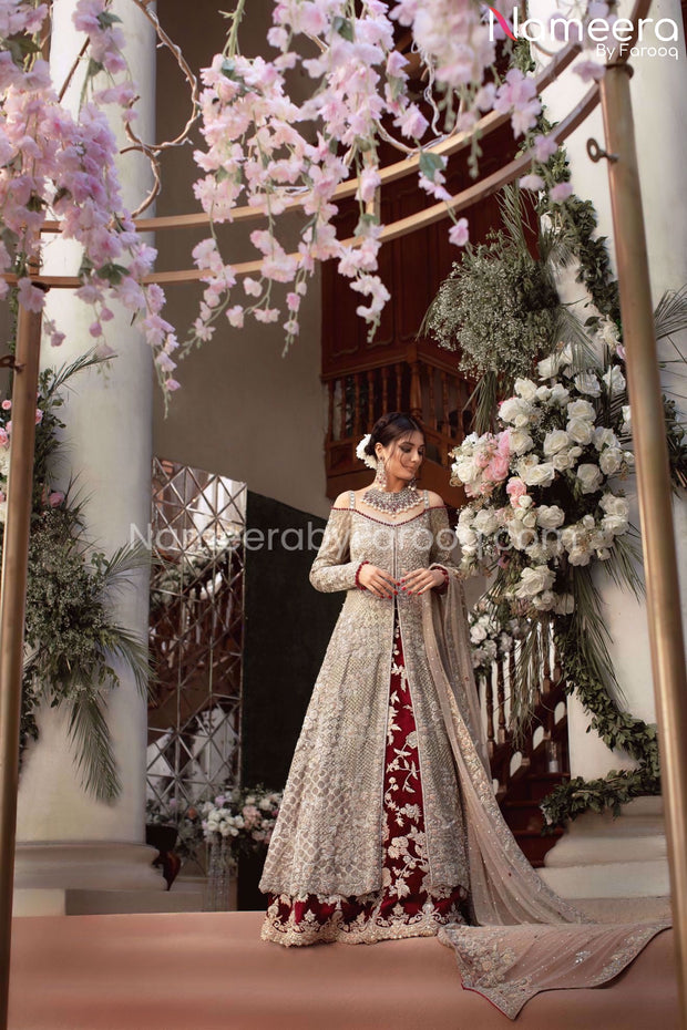 Silver Bridal Dress
