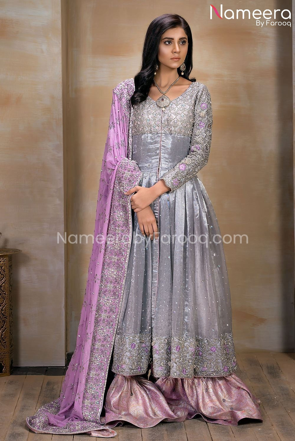 Silver Bridal Gown