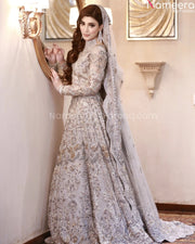 Silver Bridal Lehenga Choli