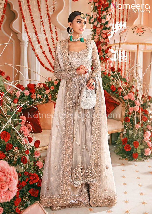 Silver Bridal Lehenga