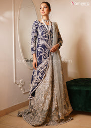 Silver Bridal Lehenga in Pakistan for Wedding
