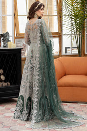 Silver Embellished Organza Lehenga Pakistani Eid Wear