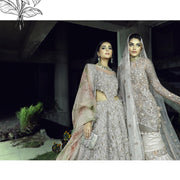 Traditional Bridal White Sharara Shirt for Nikkah Wear