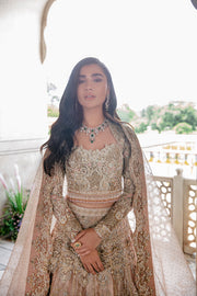Silver Lehenga Choli Pakistani Wedding Dresses