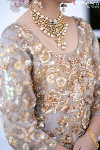 Silver Lehenga Gown