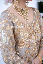 Silver Lehenga Gown