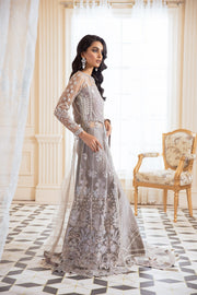 Silver Pishwas Dress with Delicate Embroidery 2022