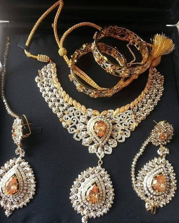 Silver Jewellery Set with Stones