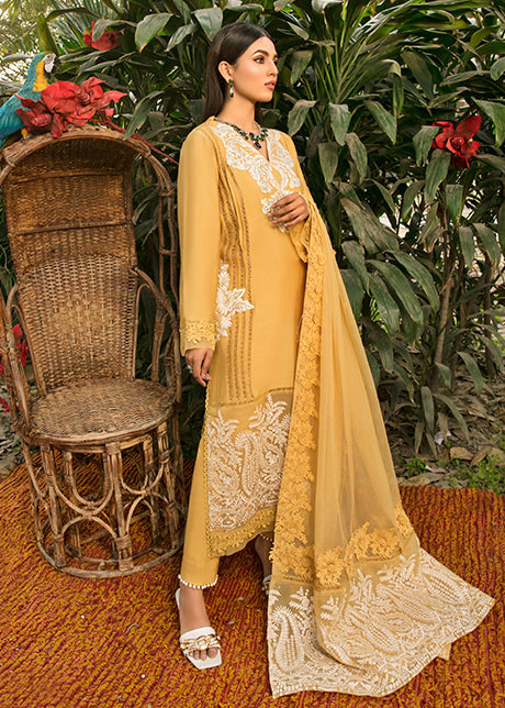 Simple Pakistani Party Dresses Embroidered Salwar Kameez Nameera by Farooq