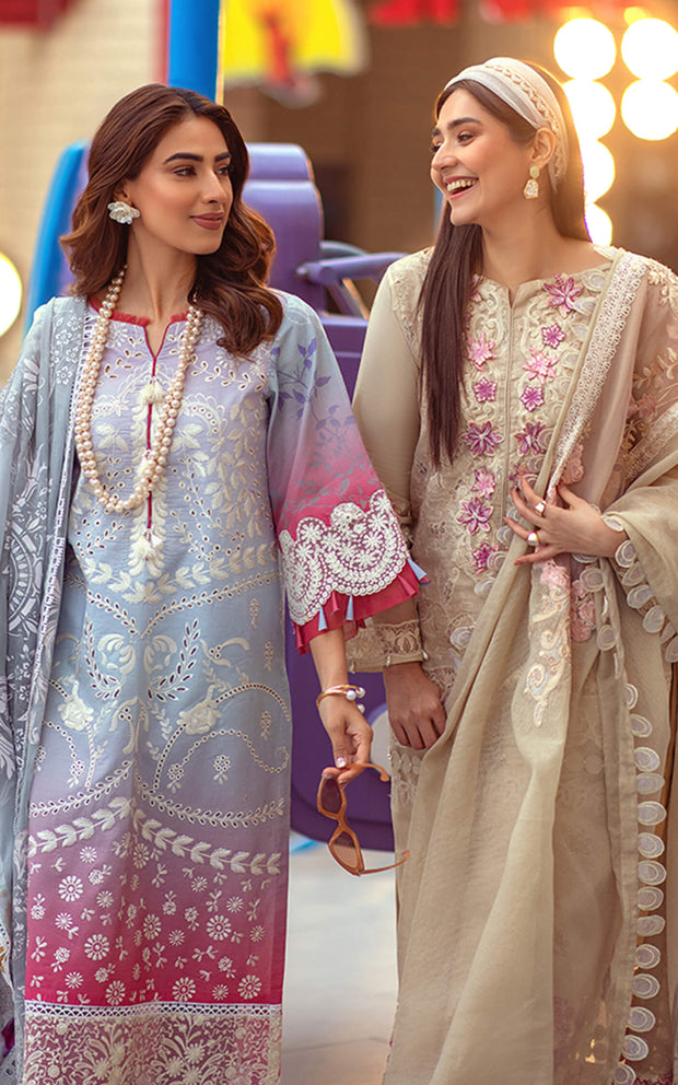 Sky Blue Color Salwar Kameez 