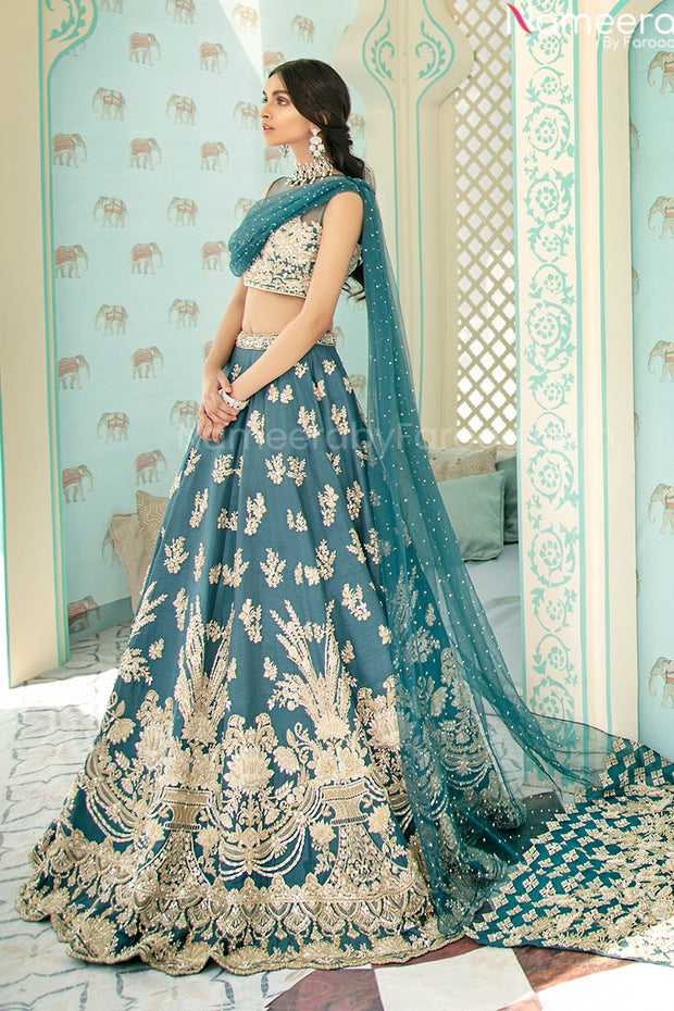 Sky Blue Lehenga Combination