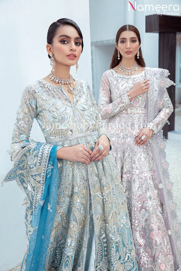 SKY BLUE LEHENGA designer wear